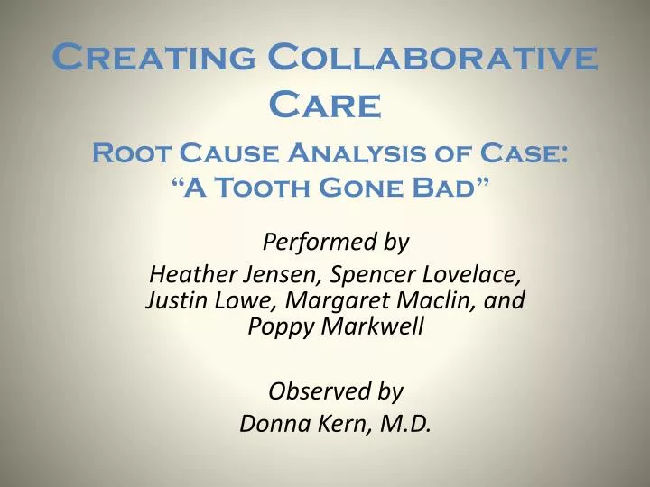creating collaborative care