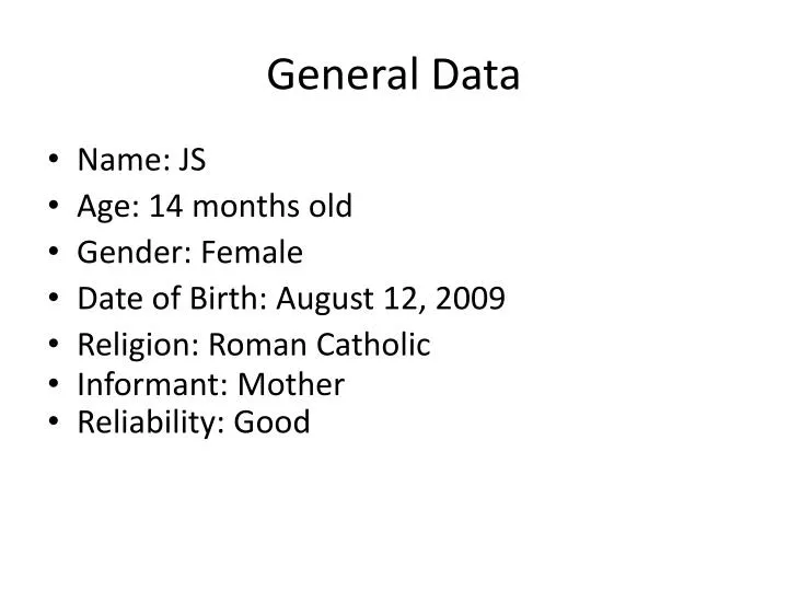 general data