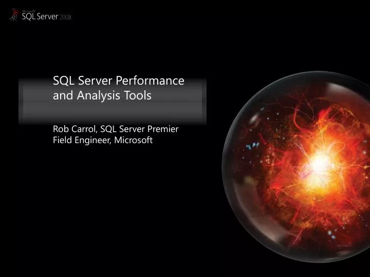 sql server performance and analysis tools
