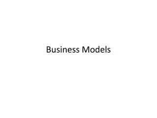 Business Models