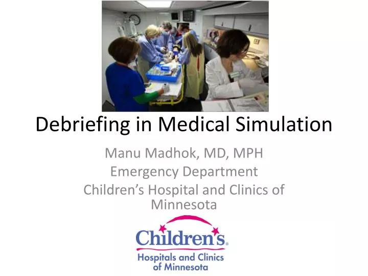 debriefing in medical simulation