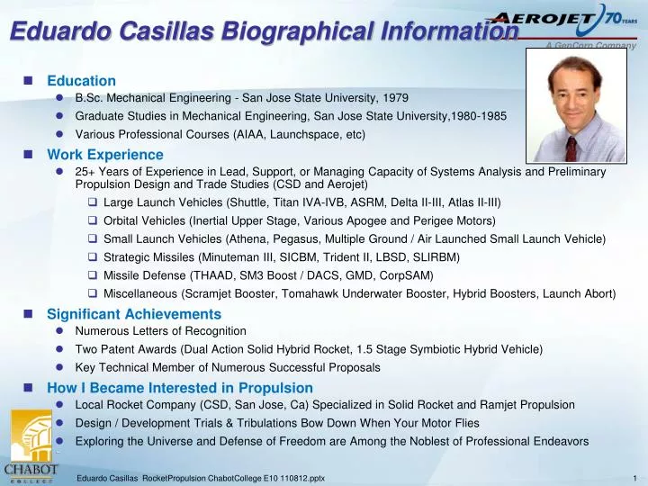 eduardo casillas biographical information