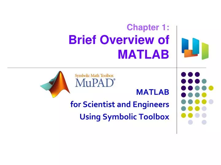 chapter 1 brief overview of matlab