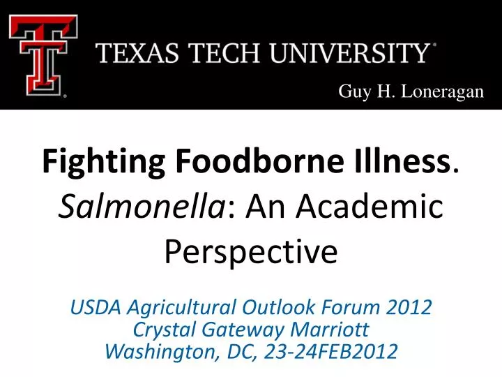 fighting foodborne illness salmonella an academic perspective