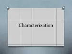 Characterization - slide 1