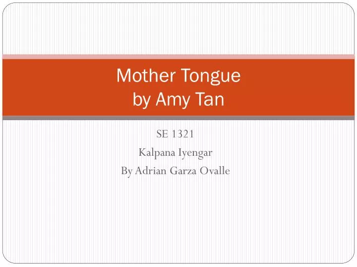 mother tongue by amy tan