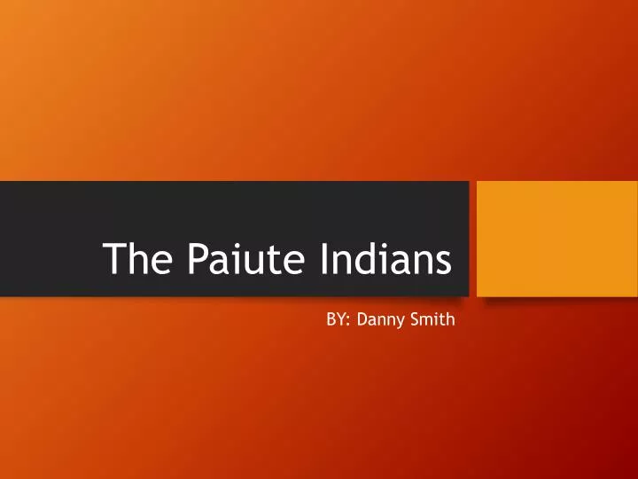 the paiute indians