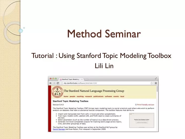 method seminar