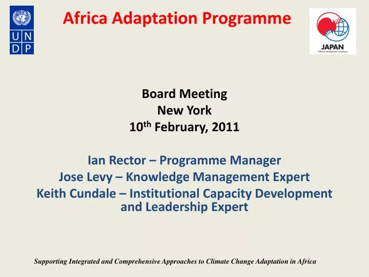 africa adaptation programme
