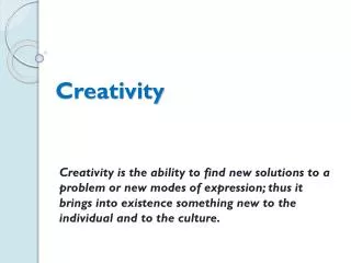 creativity