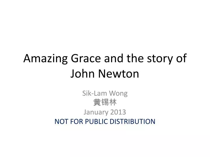 amazing grace and the story of john newton
