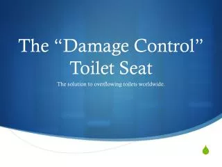 The “Damage Control” Toilet Seat