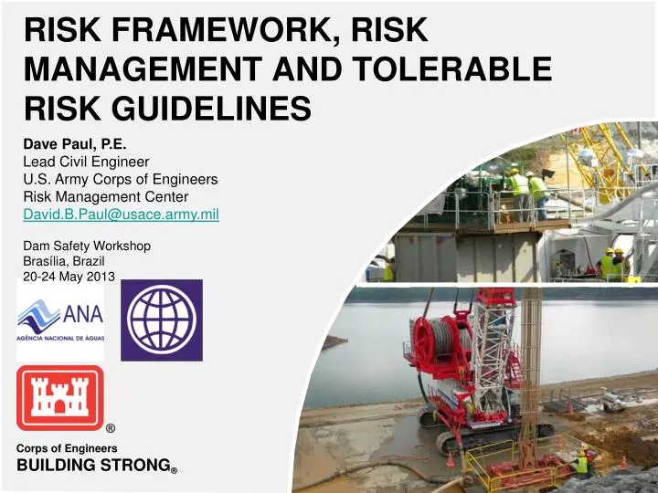 risk framework risk management and tolerable risk guidelines