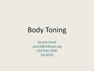 Body Toning