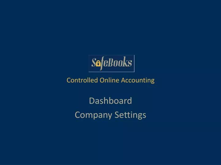 dashboard company settings