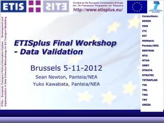 ETISplus Final Workshop - Data Validation