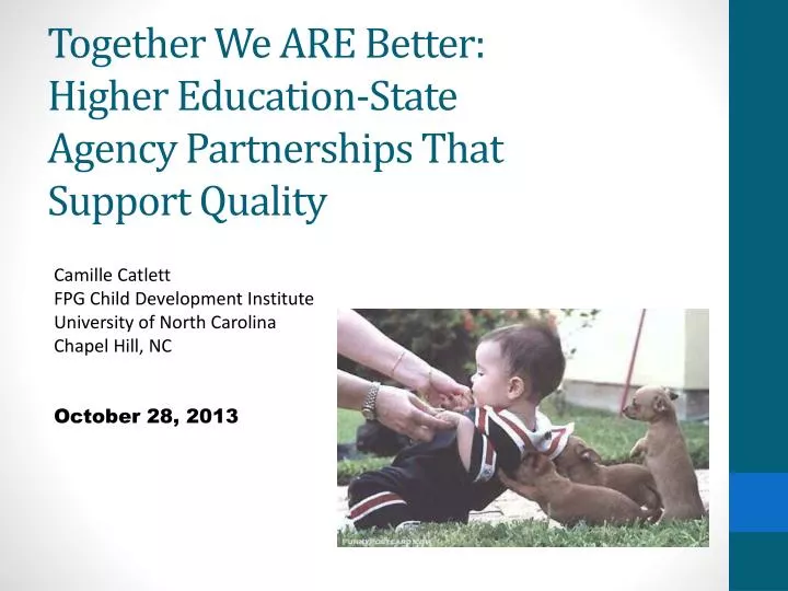 together we are better higher education state agency partnerships that support quality