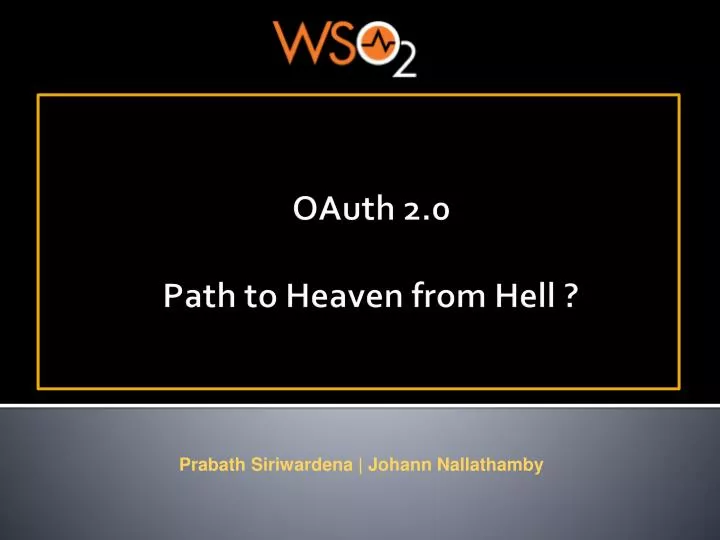 oauth 2 0 path to heaven from hell