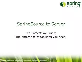 SpringSource tc Server