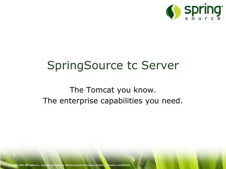 springsource tc server