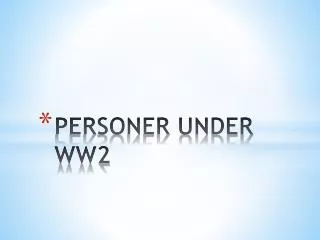 personer under ww2
