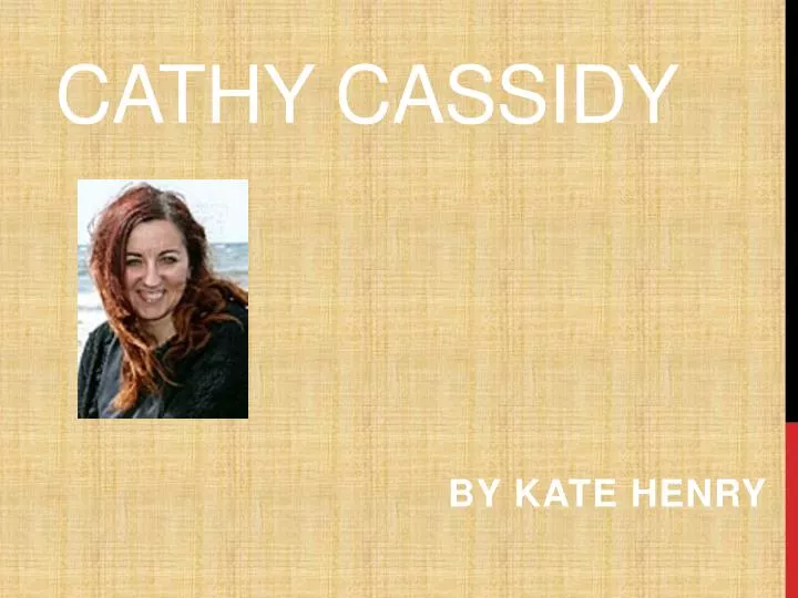 cathy cassidy