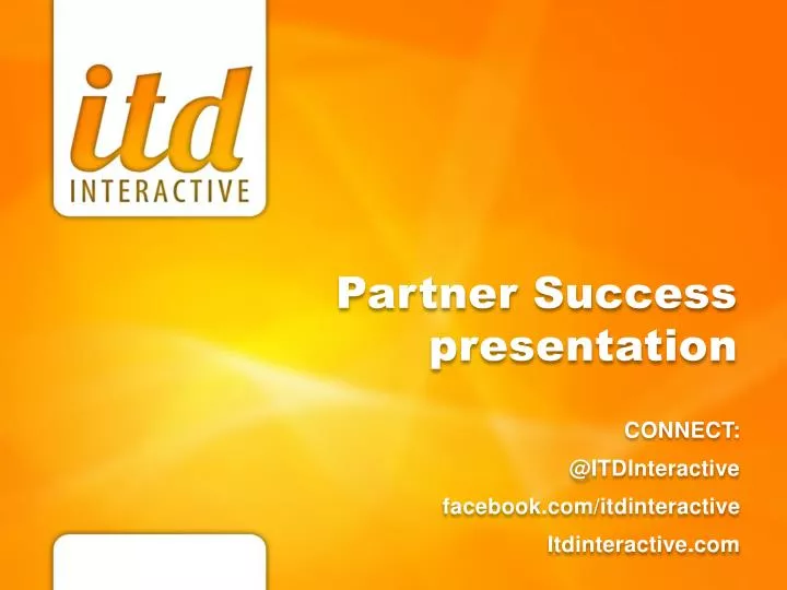 partner success presentation