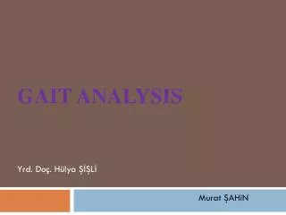 gait analysis