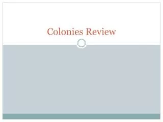 Colonies Review