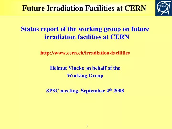 future irradiation facilities at cern