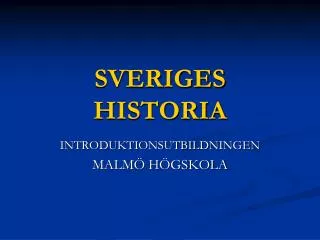 sveriges historia