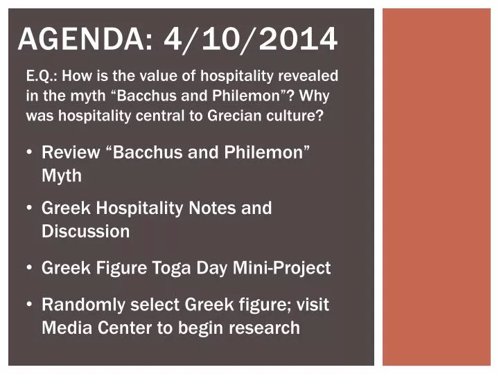 agenda 4 10 2014