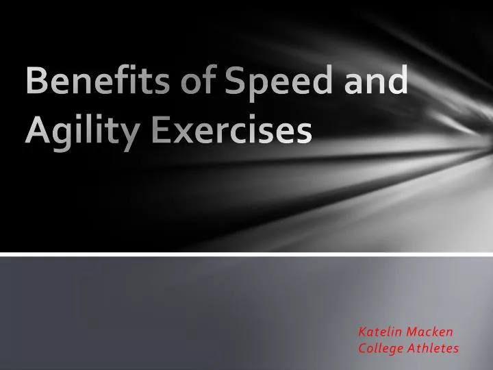 benefits of speed and agility exercises