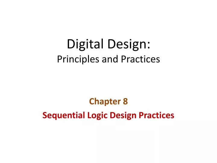 digital design principles and practices