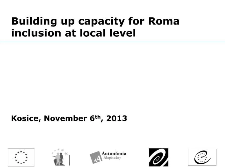 building up capacity for roma inclusion at local level