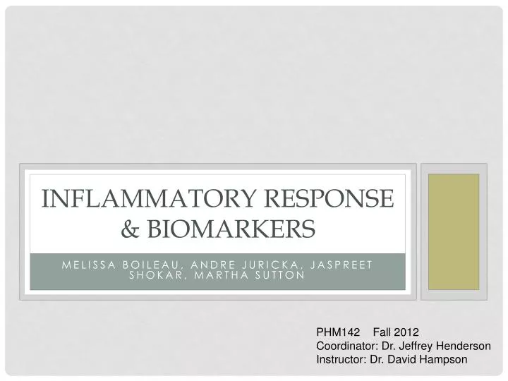 inflammatory response biomarkers
