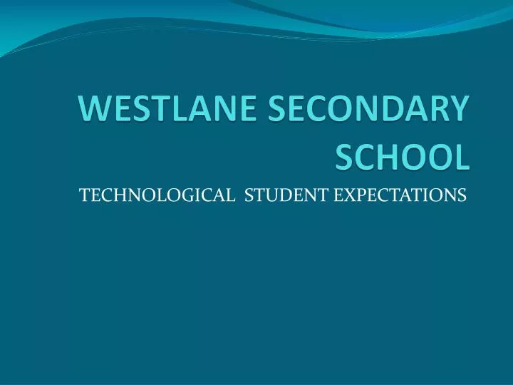 westlane secondary school