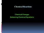 Chemical Reactions