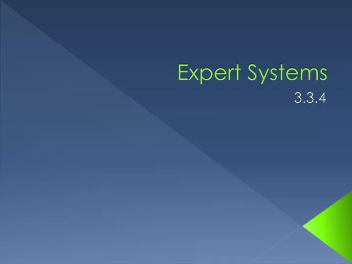 expert systems