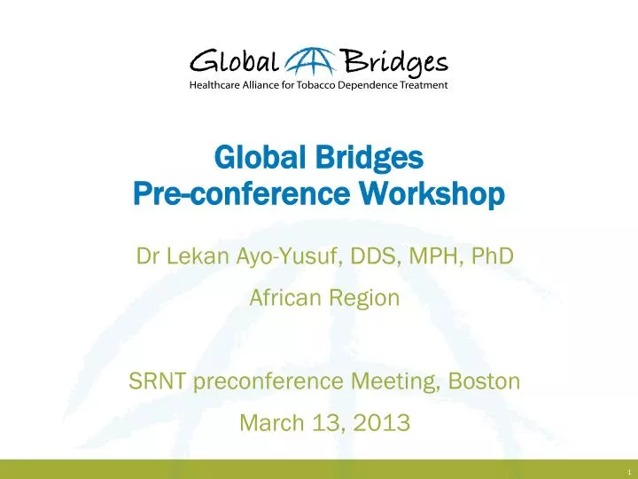 global bridges pre conference workshop