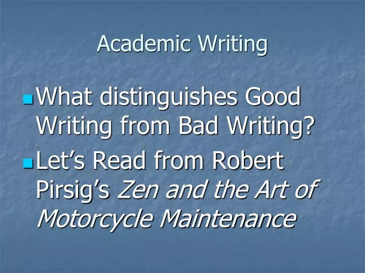 academic writing