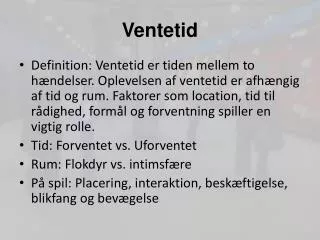 Ventetid