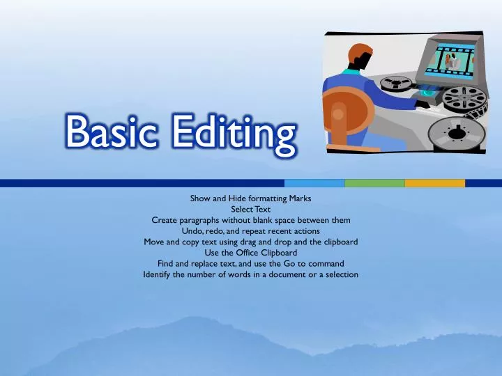 basic editing