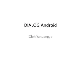 dialog android