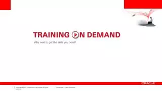What Is “Training On Demand”?