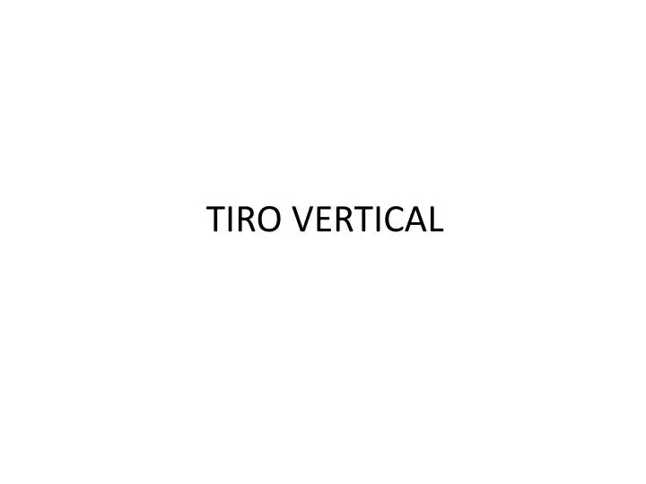 tiro vertical