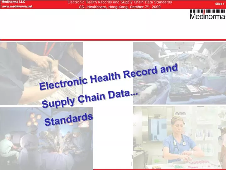 electronic health record and supply chain data standards