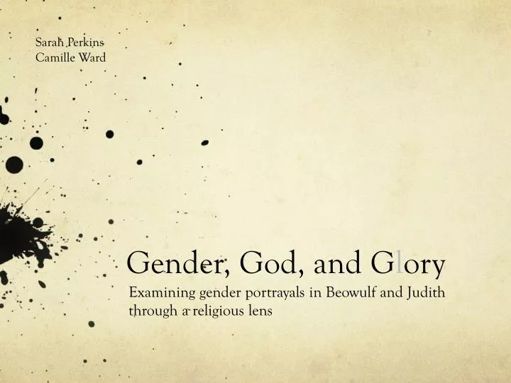 gender god and g l ory