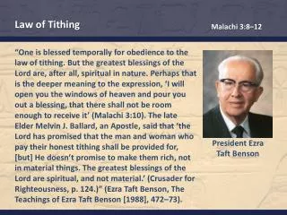 President Ezra Taft Benson