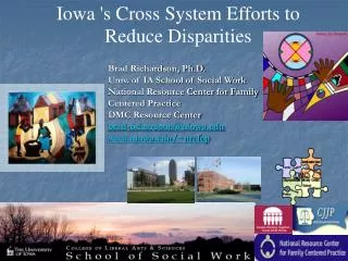 Iowa 's Cross System Efforts to Reduce Disparities